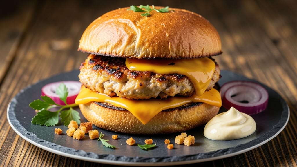 Baked Chicken Burgers Recipe: Juicy Patties With Cheesy Crust Magic