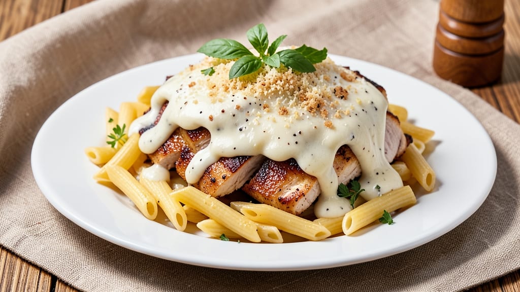 Applebee's 3 Cheese Chicken Penne Copycat Recipe: Triple Cheese Crust That Sticks to Every Noodle
