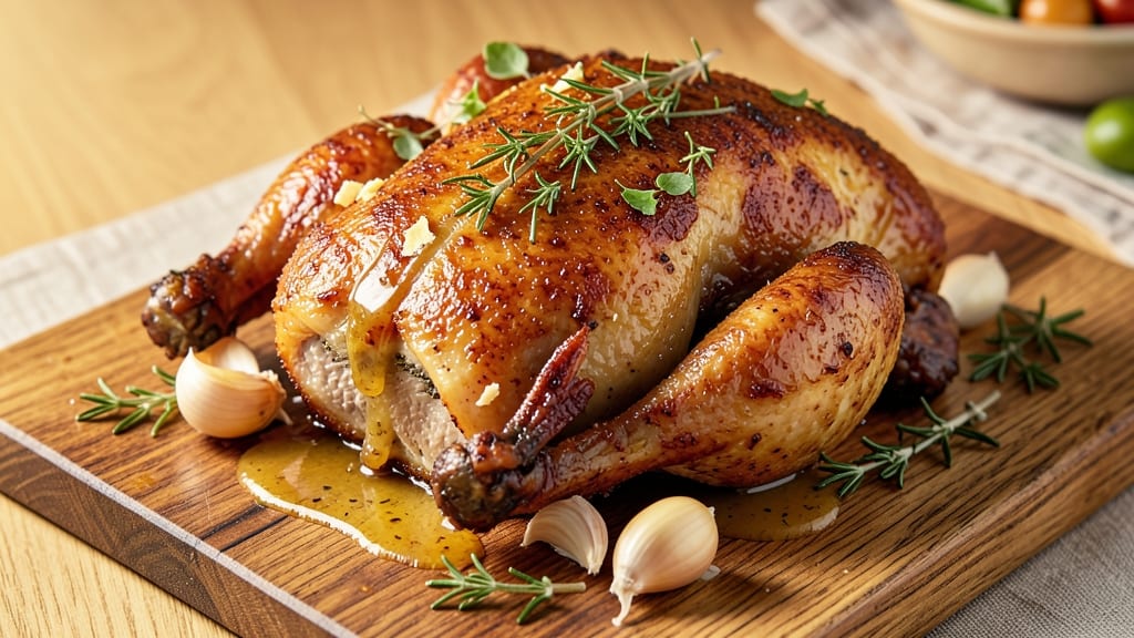 Sam's Club Copycat Rotisserie Chicken Recipe: Crispy Celery Crowns Over Zesty Herb Swirls