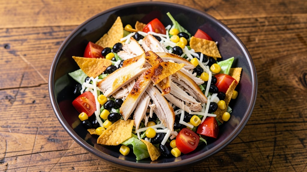 Applebee's Fiesta Chicken Chopped Salad Recipe: Crunchy Tortilla Bites with Tangy Lime Vinaigrette