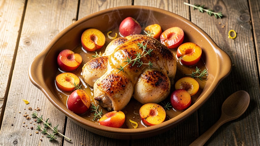 Baked Chicken And Peaches Recipe: Southern-Style Sweetness With Juicy Tenderness