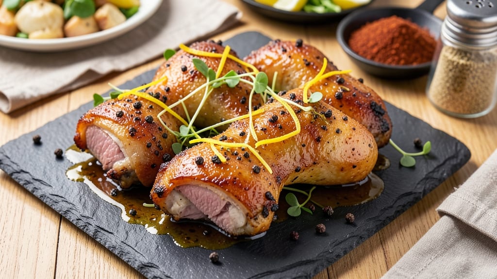 Baked Lemon Pepper Chicken Drumsticks Recipe: Zesty Crisp Skin, Juicy Inside