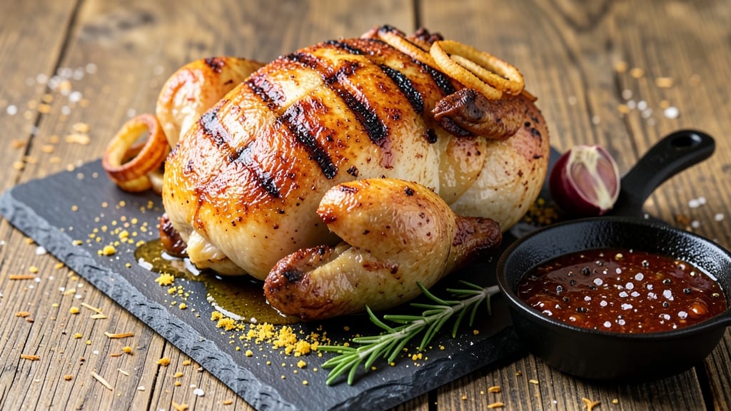 Barbecue Roast Chicken Recipe: Smoked Paprika Dry Rub for Deep Flavor