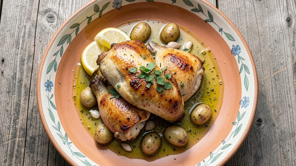 Authentic Greek Lemon Chicken and Potatoes Recipe: Bright Citrus and Herb Roast with Crispy Spuds