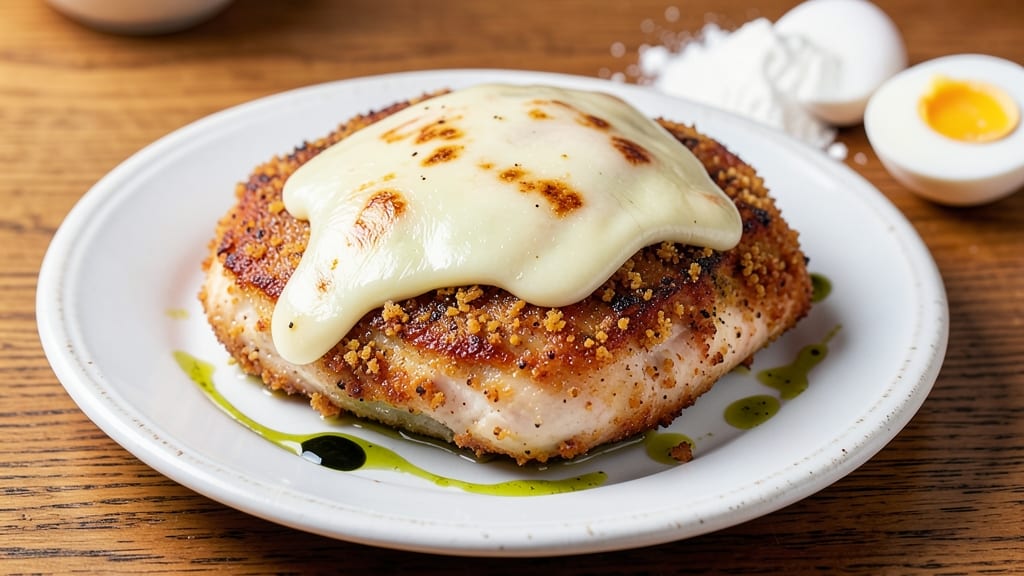 Baked Chicken Provolone Recipe: Golden Cheese Crust, Juicy Interior