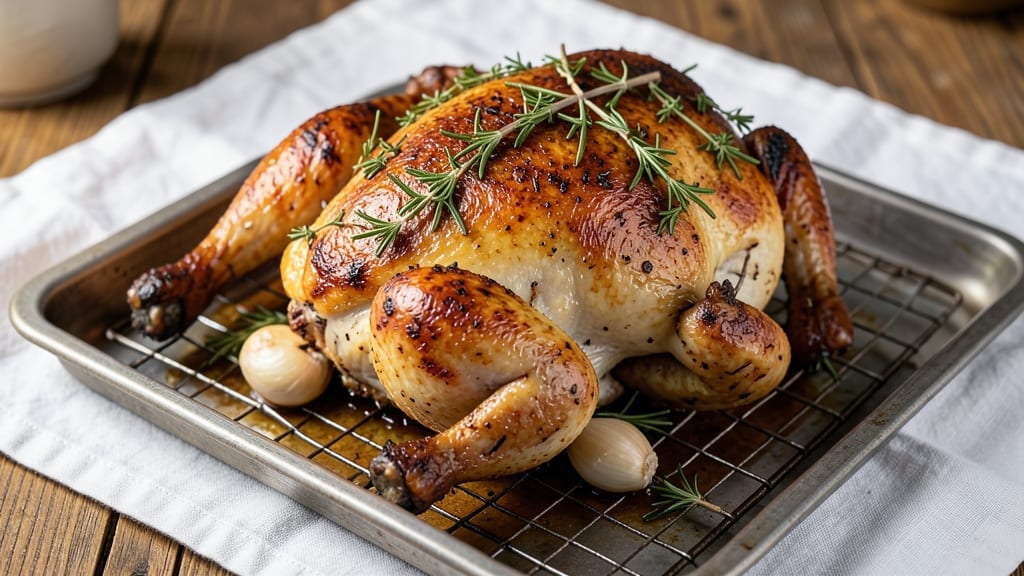 5lb Roasted Chicken Recipe: High-Yield Crispy Skin, Juicy Meat Masterpiece