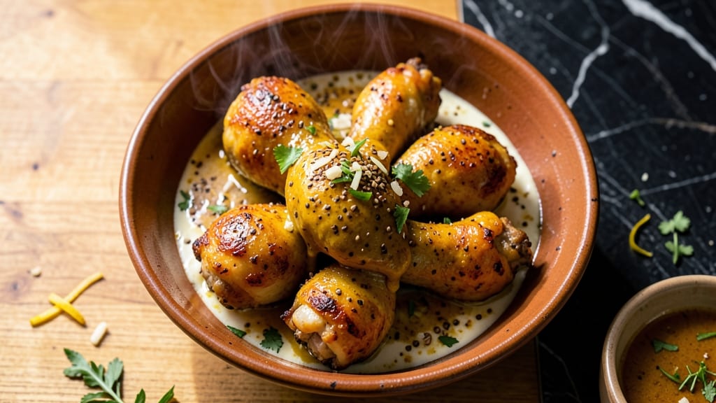 Baked Curry Chicken Legs Recipe: Spiced Golden Crunch With Fragrant Tomato Base