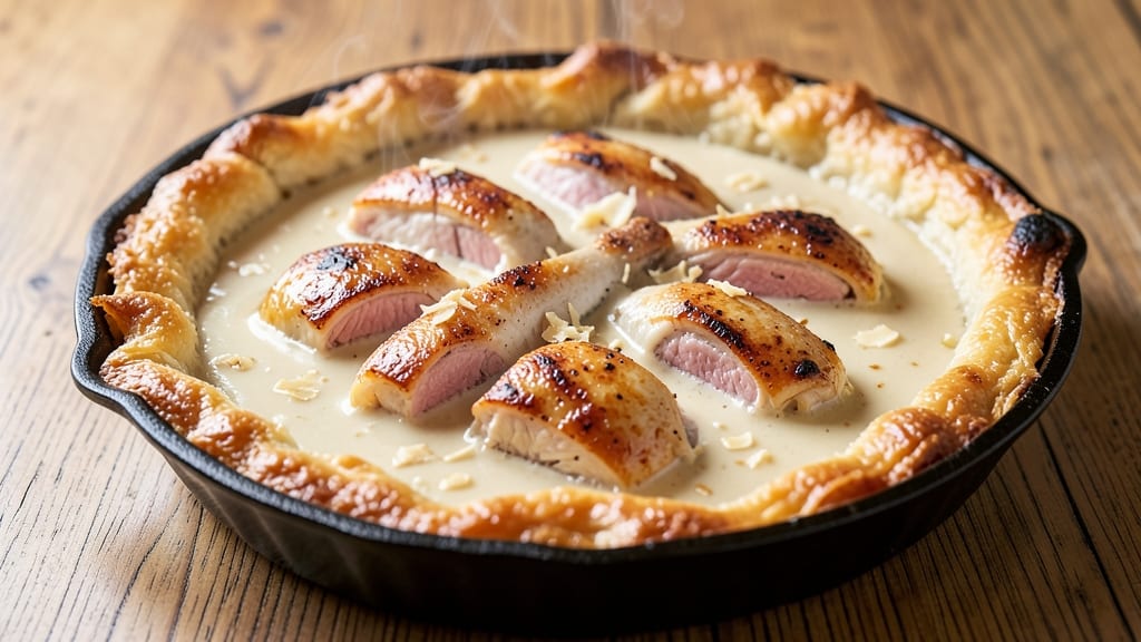 Bisquick Chicken Pie Recipe No Vegetables: Crispy Top, Creamy Filling Harmony