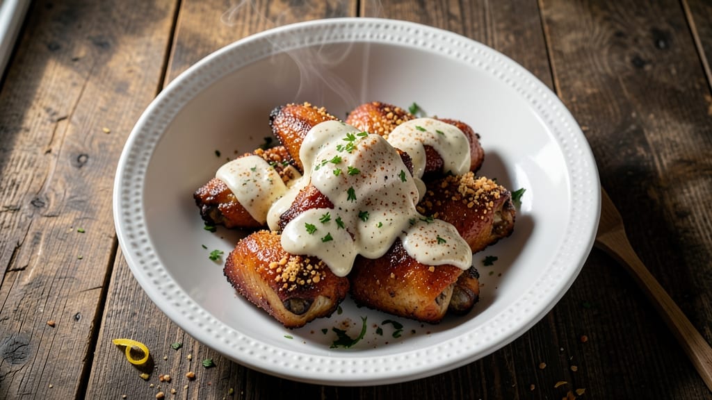Baked Chicken Wings Keto Recipe: Air-Crisped With Almond Flour Crunch