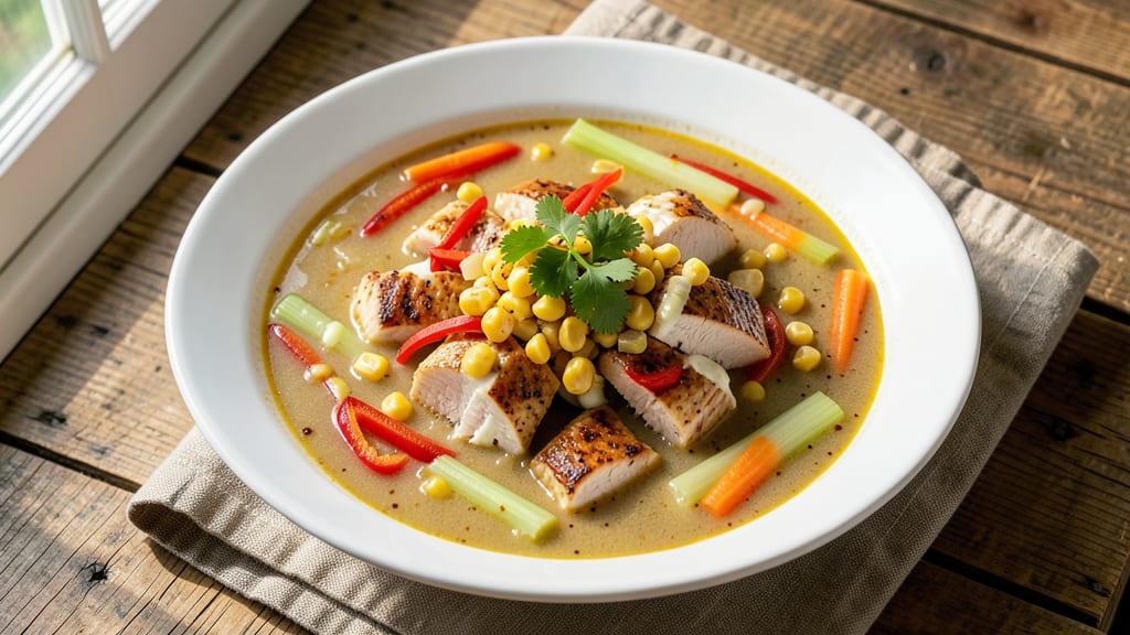 Betty Crocker Chicken Tortilla Soup Recipe: Spiced Yogurt-Marinated Chicken and Crispy Celery Crowns