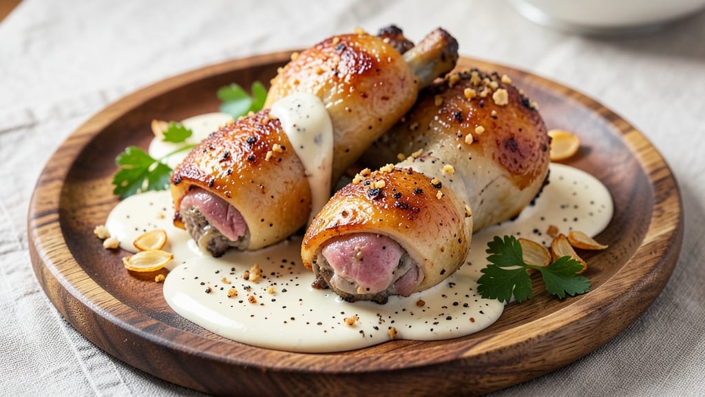 Baked Chicken Legs With Cream Of Chicken Recipe: Crispy Skin, Creamy Gravy Harmony