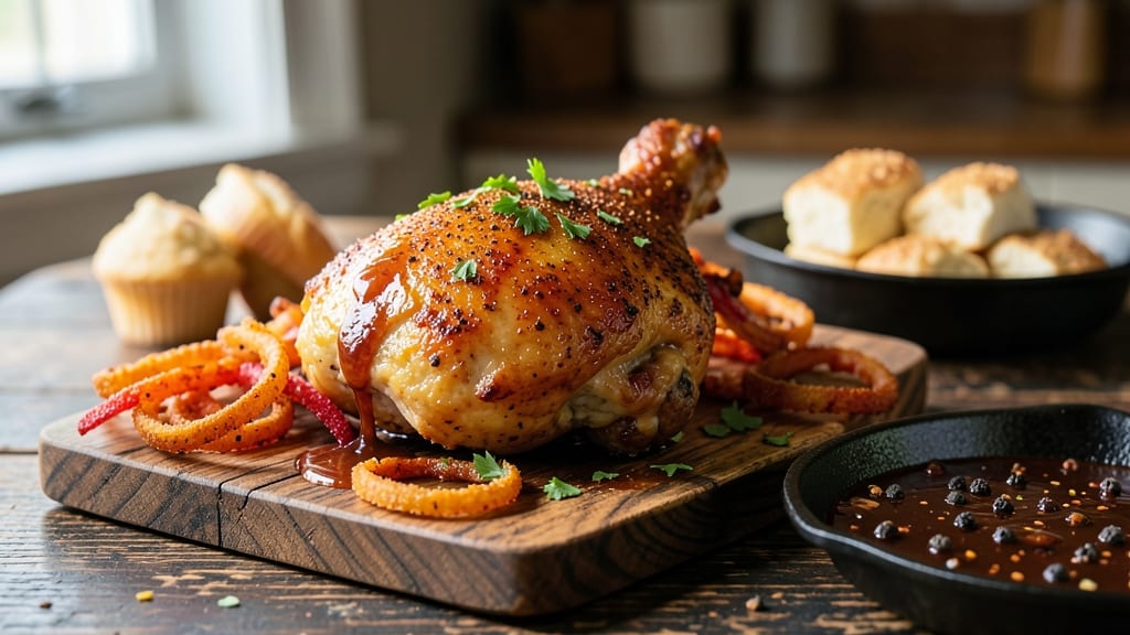 Barbecue Inn Fried Chicken Recipe: Crunchy Crust With Juicy, Spiced Meat Inside