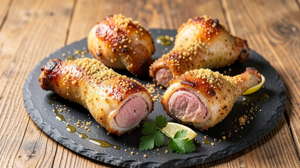 Baked Chicken Legs Recipe With Bread Crumbs: Triple-Crisp Crust That Stays Crunchy