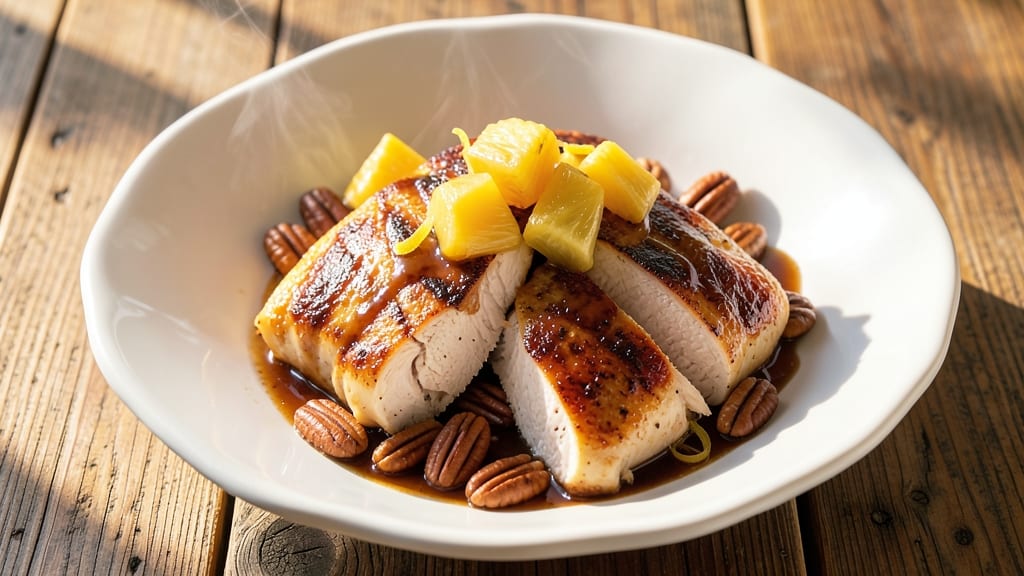 Baked Hawaiian Chicken Breast Recipe: Pineapple-Pecan Glaze for Juicy, Crispy Crust