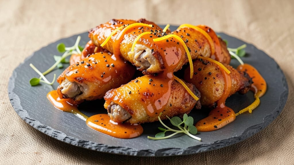 Orange Pepper Chicken Wings Recipe: Sweet and Spicy Glaze with Crunchy Bites