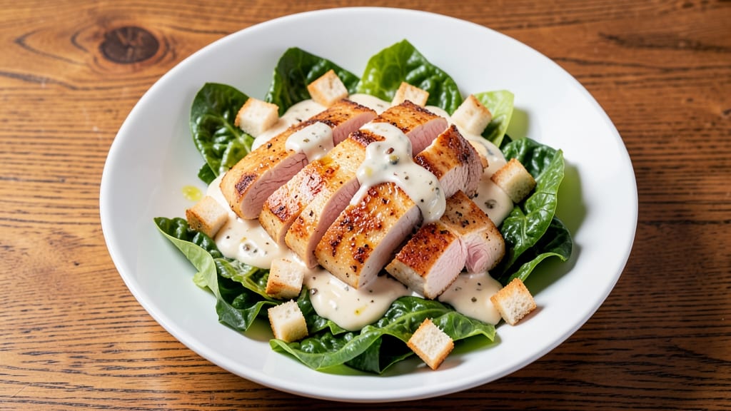Authentic Chicken Caesar Salad Recipe: Crispy Croutons and Creamy Parmesan Magic