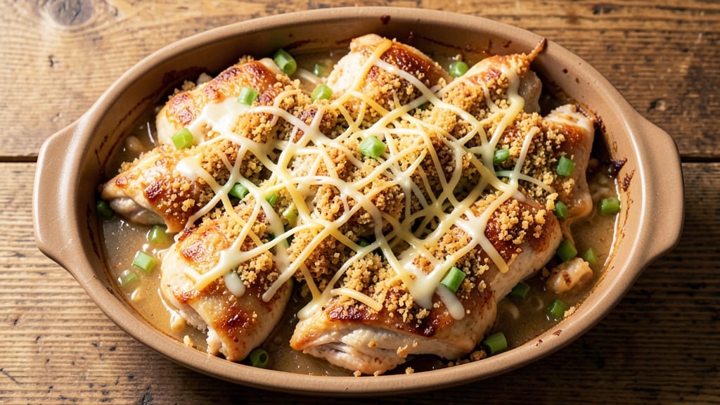 Campbell's Chicken Bake Recipe: Celery-Crusted Crunch with Buttery Pan Sauce