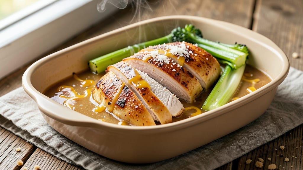 Campbell's Cream of Chicken Baked Chicken Recipe: Celery-Crusted Crunch With Silky Sauce