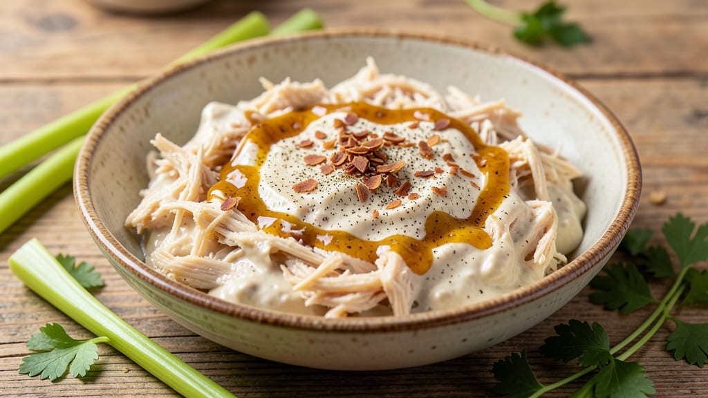Canned Chicken Wing Dip Recipe: Crispy Celery Crust Meets Creamy Ranch Magic