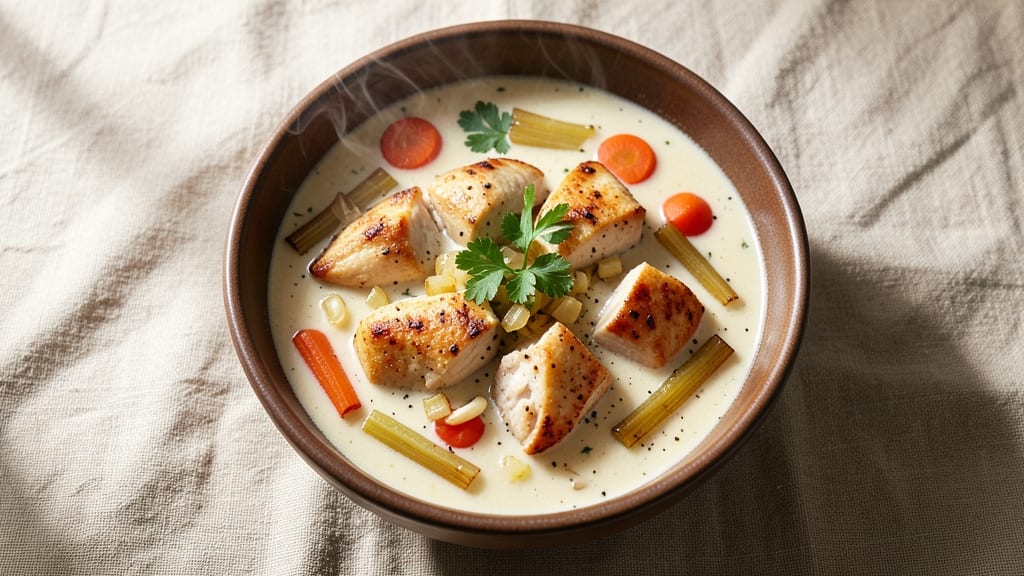 Carrabba's Copycat Chicken Soup Recipe: Crispy Celery Crust With Herby Mushroom Depth