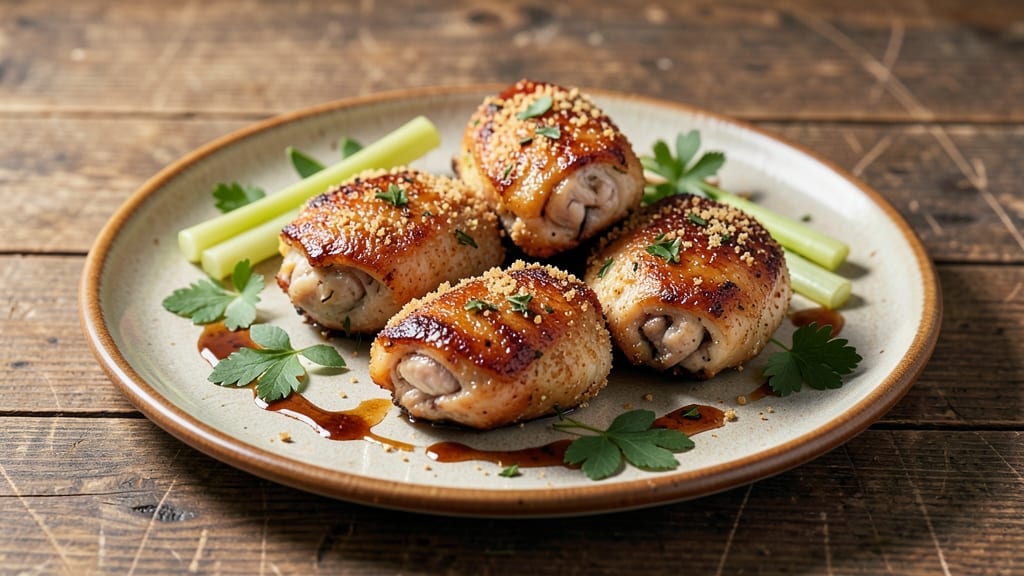 Chicken Gizzards Recipe: Crispy Celery-Crusted Bites with Buttery Gravy