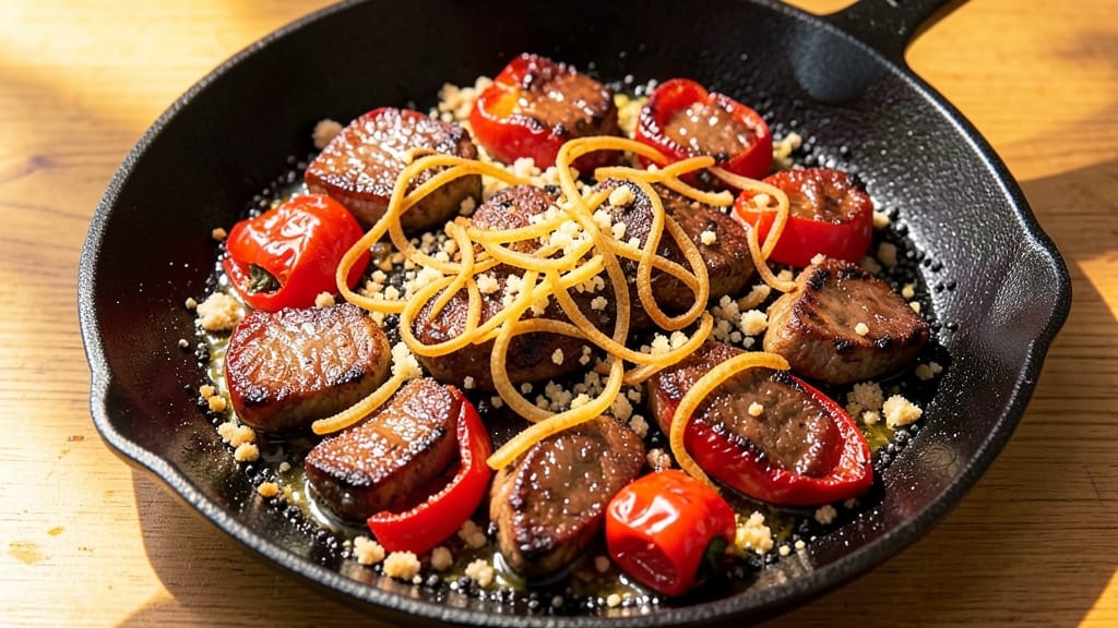 Chicken Liver and Pepper Fry Recipe: Crispy Celery Crust With Buttery Vinegar Pan Gravy