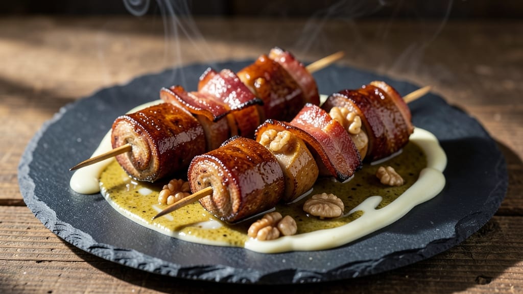 Chicken Liver Rumaki Recipe: Crispy Celery-Crusted Bites with Rum-Kissed Gravy