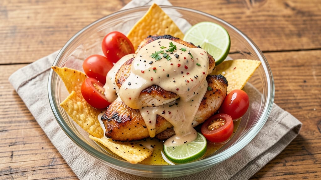 Chicken Veracruz Salad Copycat Recipe: Zesty Lime-Cream Dressing Over Tender Chicken