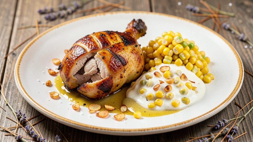 Chicken with Cream Corn Recipe: Celery Crusted Creaminess for Summer Dinners