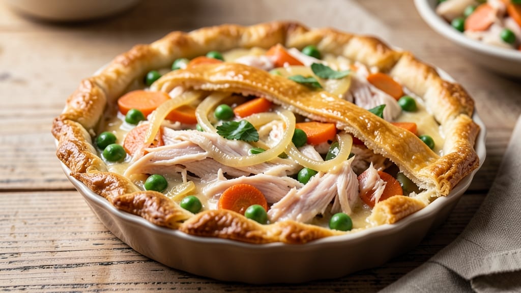 Betty Crocker's Gluten Free Chicken Pot Pie Recipe: Triple-Crisp Crowns Over Creamy Herb Swirls