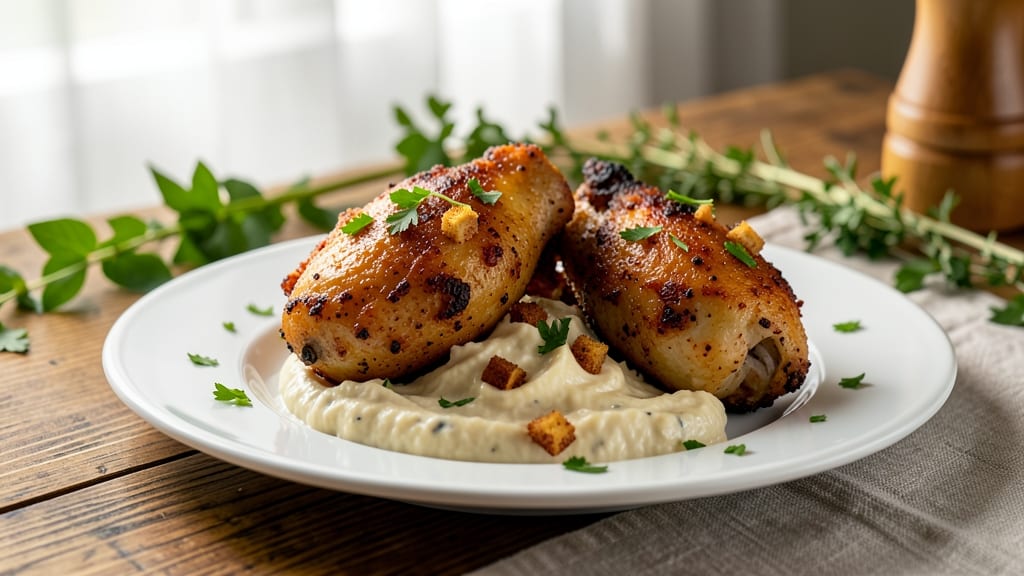 Paula Deen's Chicken and Dressing Recipe: Southern-Style Crispy Celery Crowns Over Creamy Herb Broth