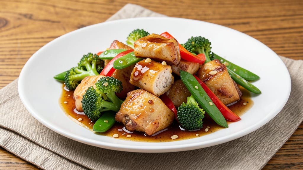 Chicken and Vegetables With Oyster Sauce Recipe: Umami-Rich Stir-Fry in 20 Minutes