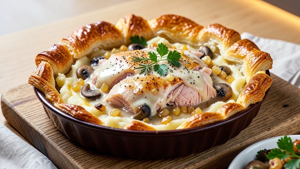 Australian Chicken Pie Recipe: Flaky Pastry Hugs Savory Filling With Golden Crust