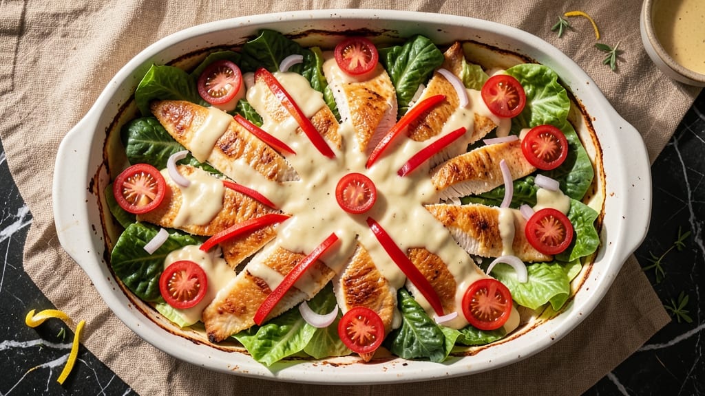Baked Chicken Salad Casserole Recipe: Cheesy Crisp Top and Creamy Centers