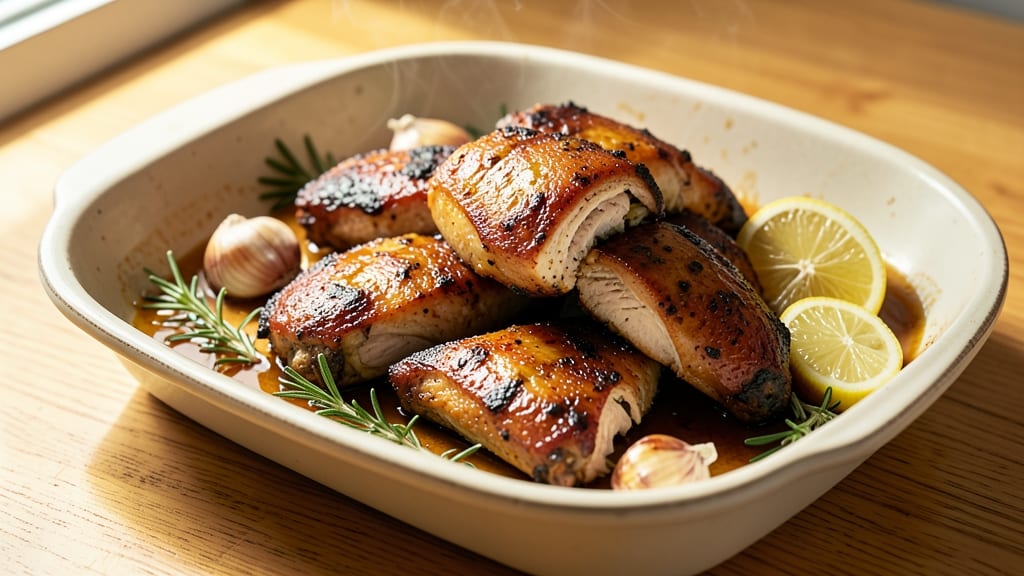 Grandma's Baked Chicken Recipe: Celery-Crusted Crunch With Buttery Gravy Richness