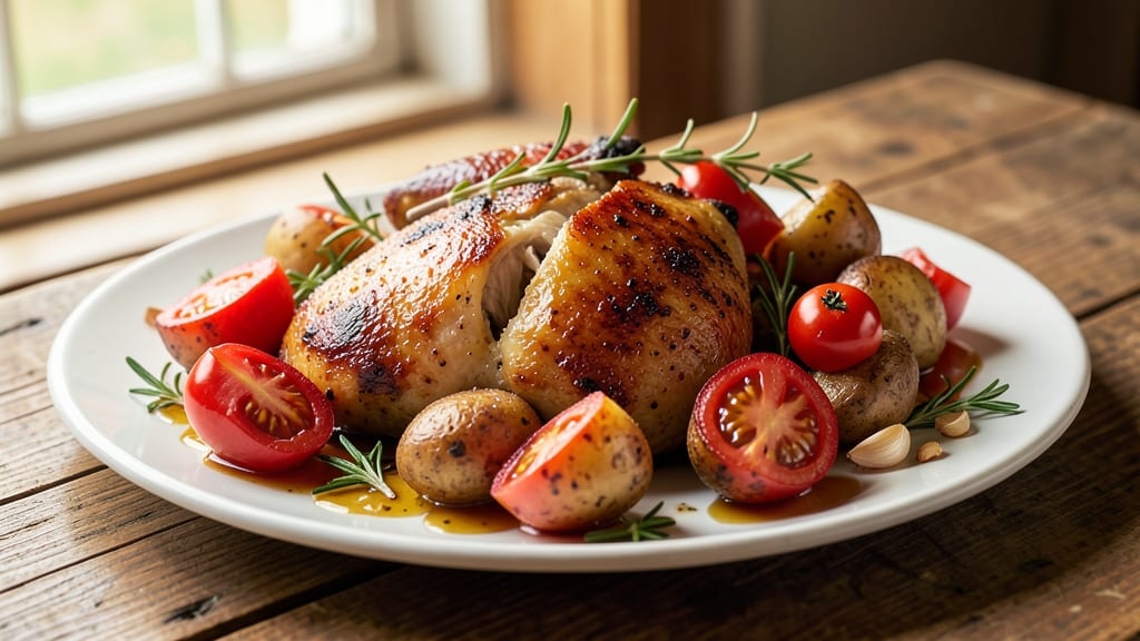Jamie Oliver's Chicken, Potatoes, and Tomatoes Recipe: Herb-Infused One-Pan Dinner