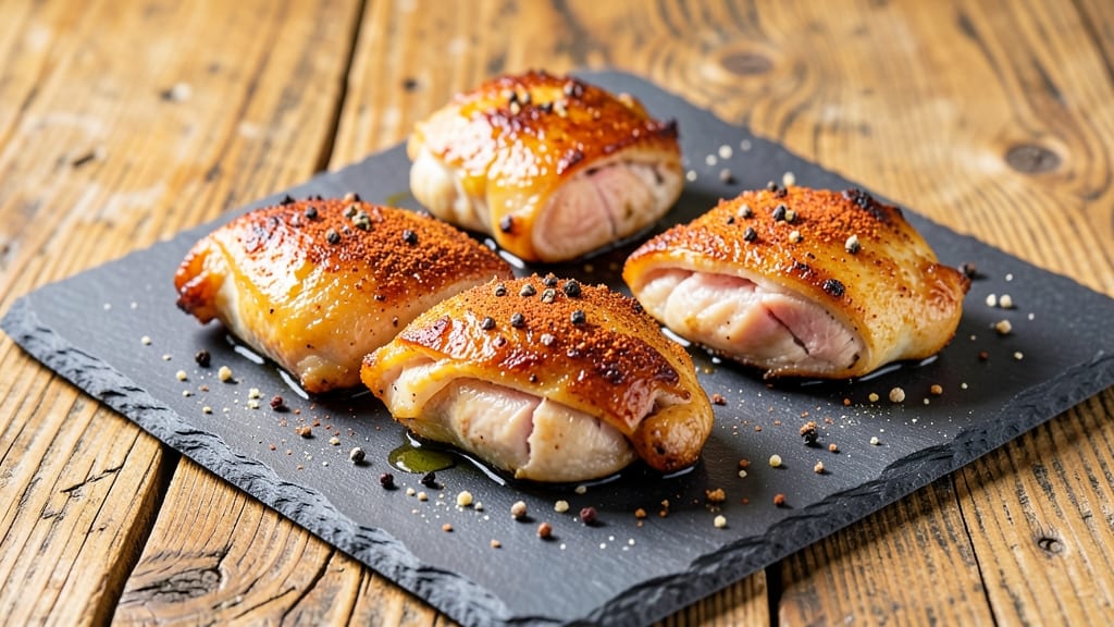 Oven Baked Chicken Quarters Recipe: Crispy Celery-Crusted Bites with Juicy Centers