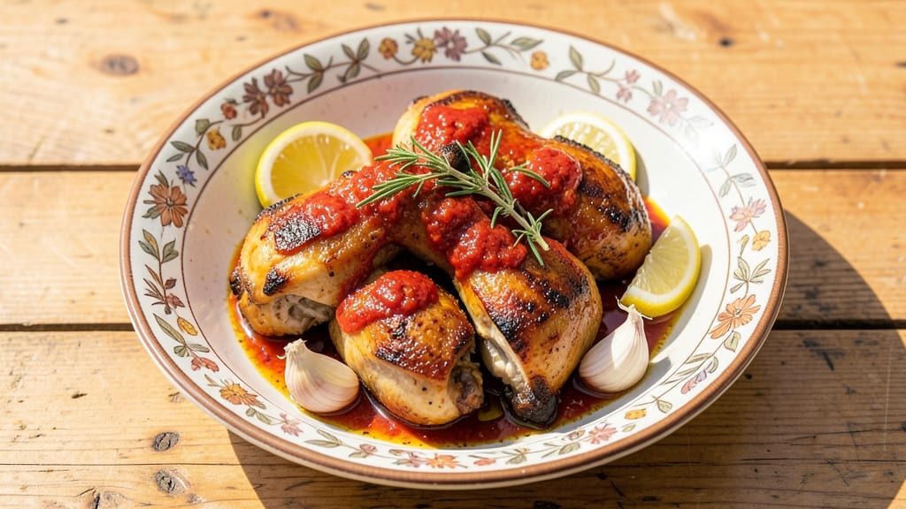 Portuguese Chicken Recipe: Crispy Celery Crust With Smoky Paprika Heat