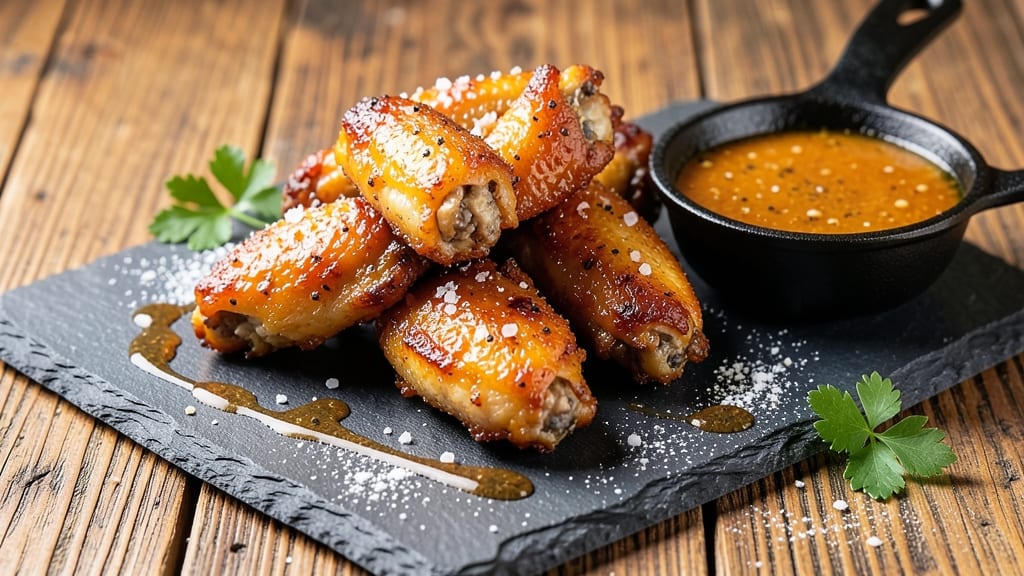 Salt and Vinegar Chicken Wings Recipe: Celery-Crusted Crunch With Buttery Tang