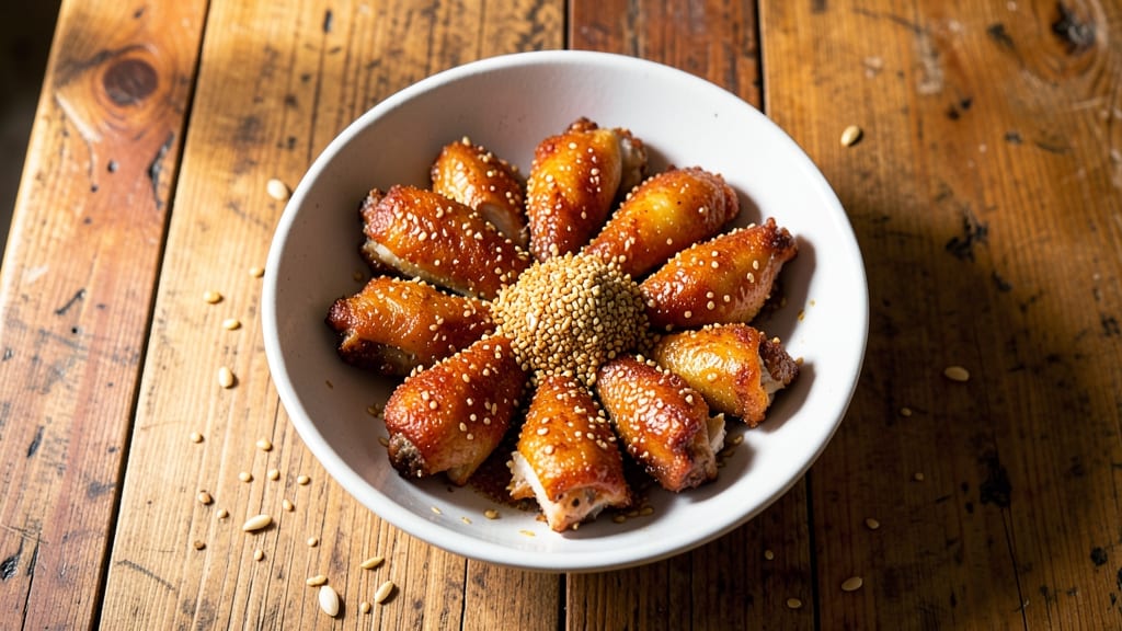 Sesame Chicken Wings Recipe: Crunchy Coating and Sticky-Sweet Glaze